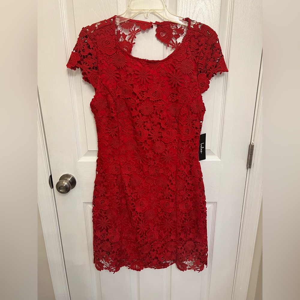Red Lulus dress- size X-LARGE- never worn- tags still attached!